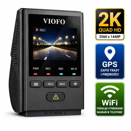 VIOFO A119 Mini 2-G GPS Kamera samochodowa 2K WiFi